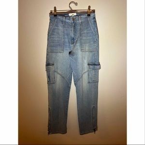 **SOLD** (27) Jonathan Simkhai light denim cargo pants
